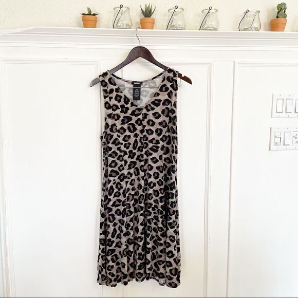 (3/$15) premise leopard print flow dress - Picture 3 of 7